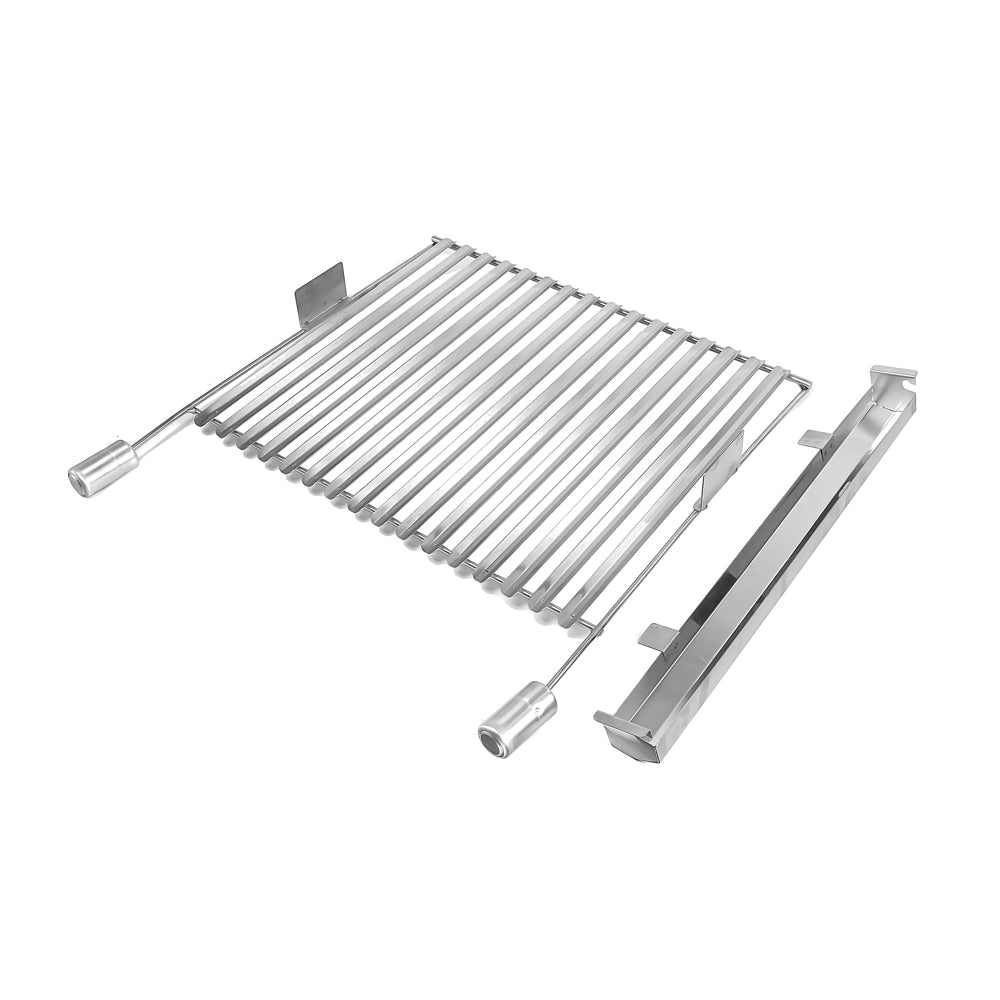 Churrasqueira Grill Elevatória 4 Espetos Com Grelha Auxiliar Inox