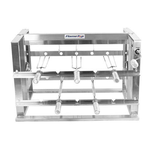Churrasqueira Grill Elevatória 5 Espetos Com Grelha Auxiliar Inox