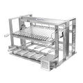Churrasqueira Grill Elevatória 5 Espetos Com Grelha Auxiliar Inox