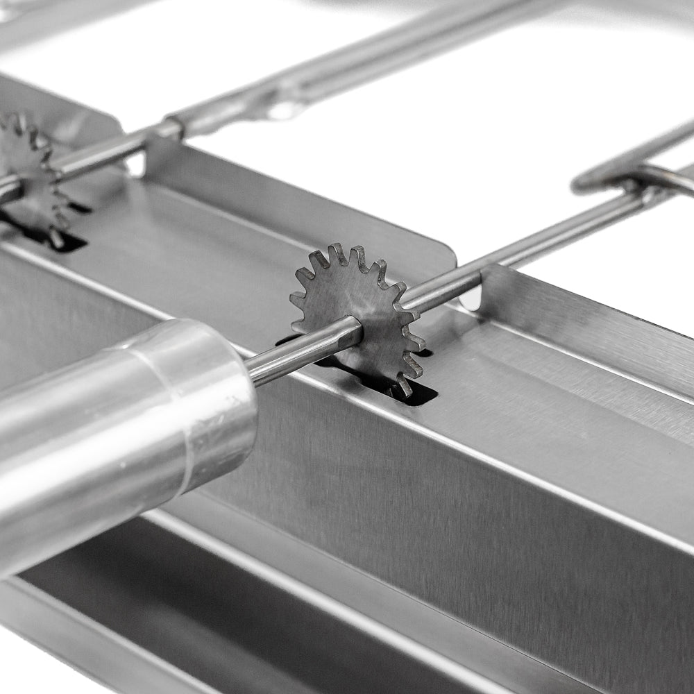 Churrasqueira Grill Elevatória 4 Espetos Com Grelha Auxiliar Inox