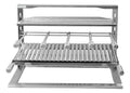 Churrasqueira Inox Suporte Fundo Suspenso Flutuante 71,5x50